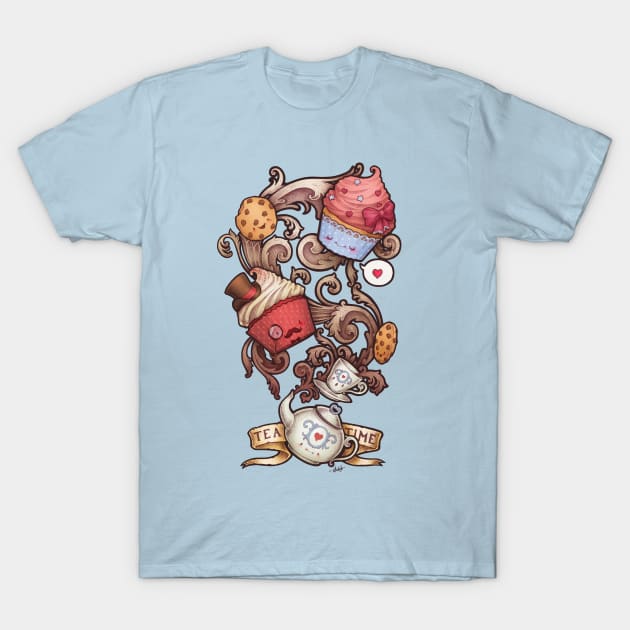 Tea Time T-Shirt by Medusa Dollmaker